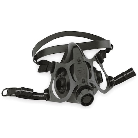 North By Honeywell 7700 Series Silicone Half Mask Respirator, Without Filters, Medium 770030M